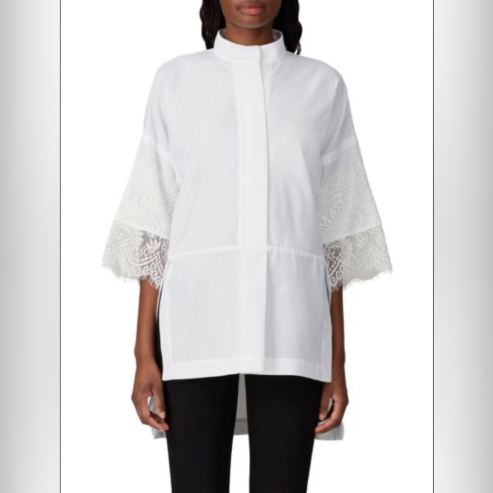 Victor Alfaro Lace Sleeves Shirt